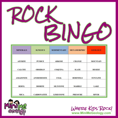 Rock Bingo Game | Teaching & Homeschcool Resources