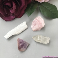 Image Peace of Mind Metaphysical Crystal Set - Natural Healing Crystals for Mind/Body