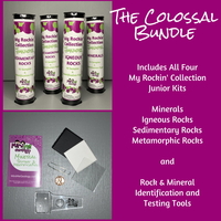 Image Colossal Rock & Mineral Bundle - 4 Kits + Testing Tools